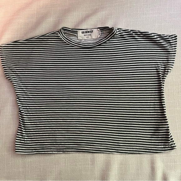 Go Gently Nation Striped Tee - Picture 1 of 4